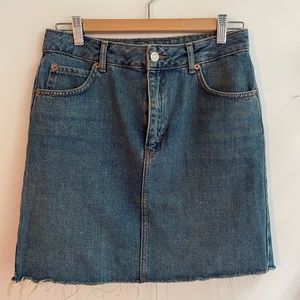 TOPSHOP high waist denim skirt Size 6